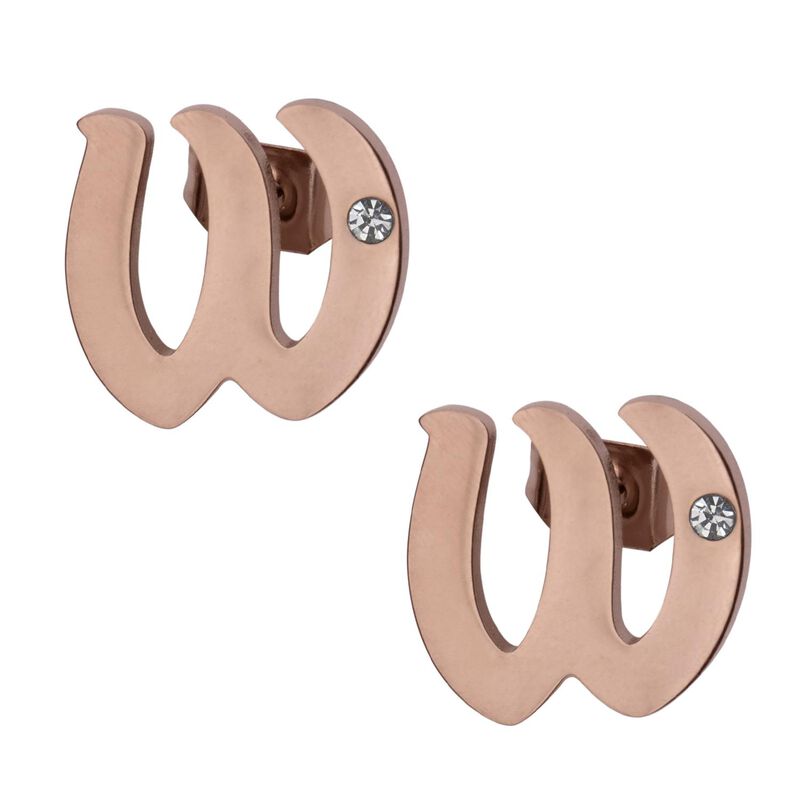 Set Joyer&iacute;a Mujer, Aretes Collar Inicial Letras... image number null
