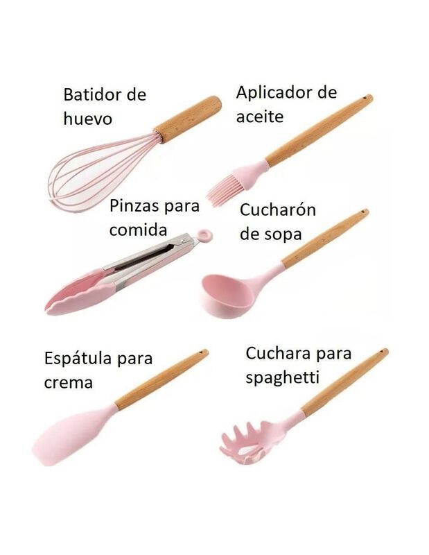 Set Utensilios G4 de silicón image number null