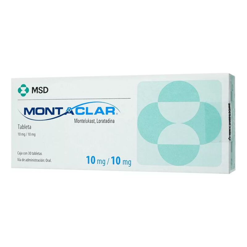 Montaclar Tabletas 10 Mg/10 Mg, 30 Tabletas image number null