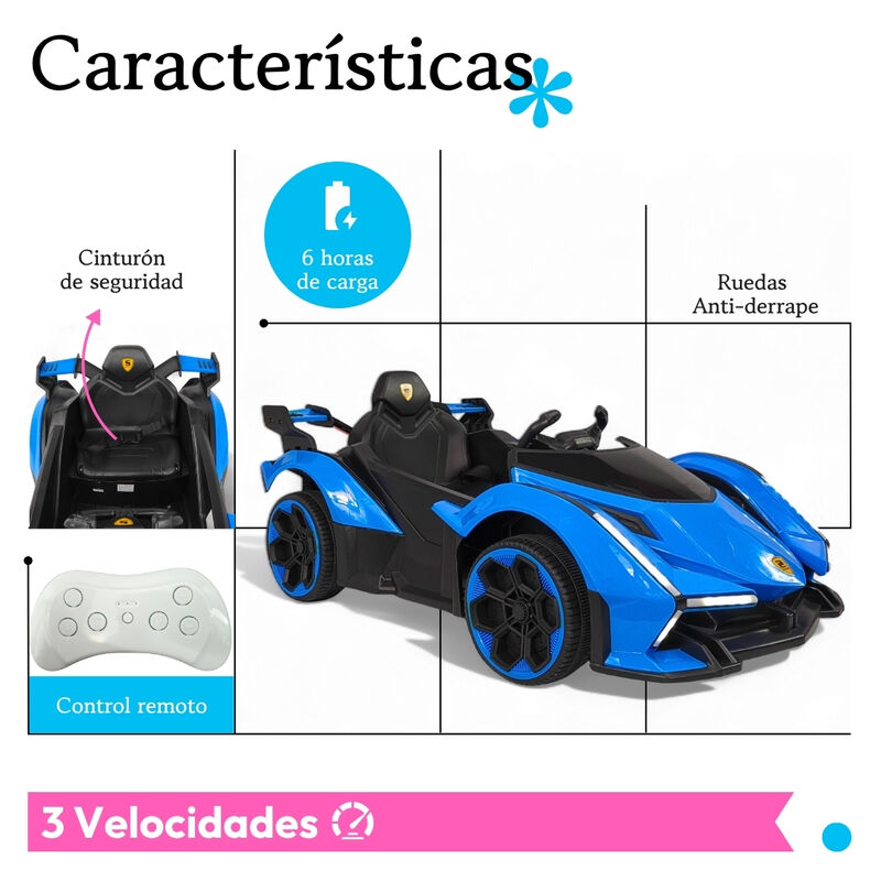 Carro Montable Para Niños Ferrari Con Control R... image number null