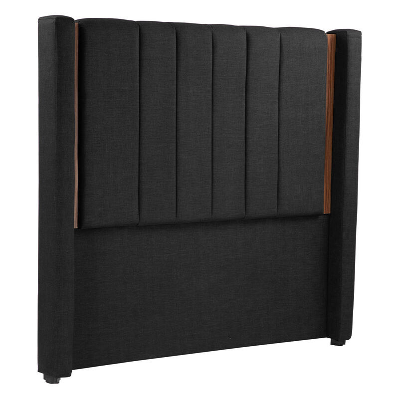Cabecera Queen Size Dicasa Linz Negro image number null