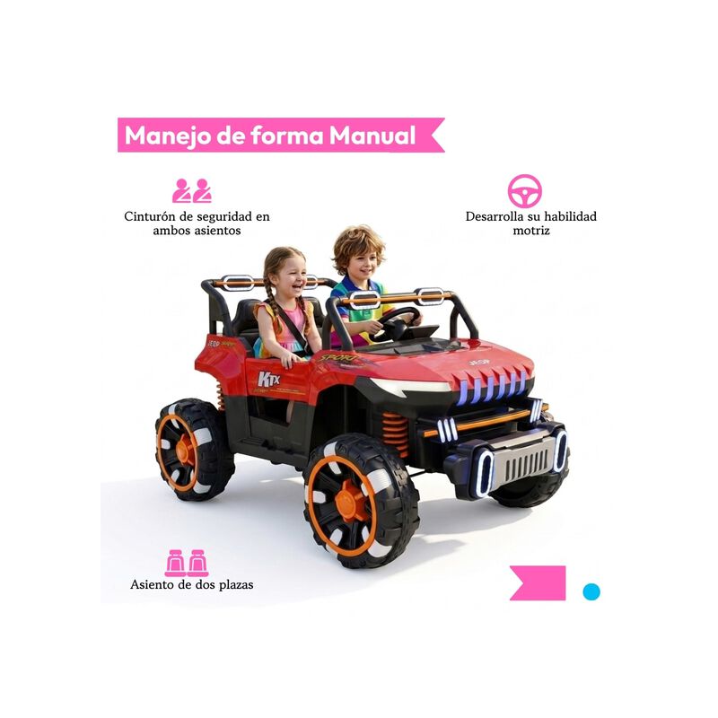 Carro El&eacute;ctrico 4x4 12v Con Control Remoto, Blu... image number null