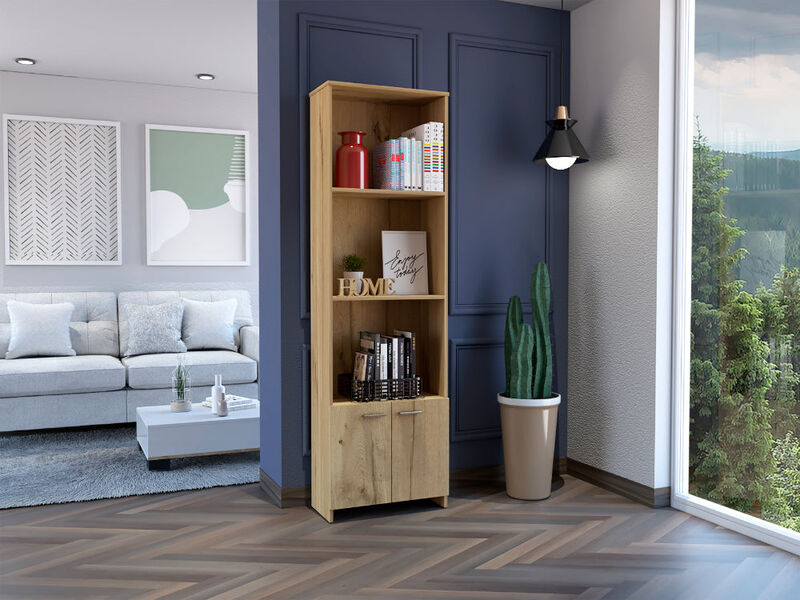 Librero Mil&aacute;n Caf&eacute; Claro Virtual Muebles image number null