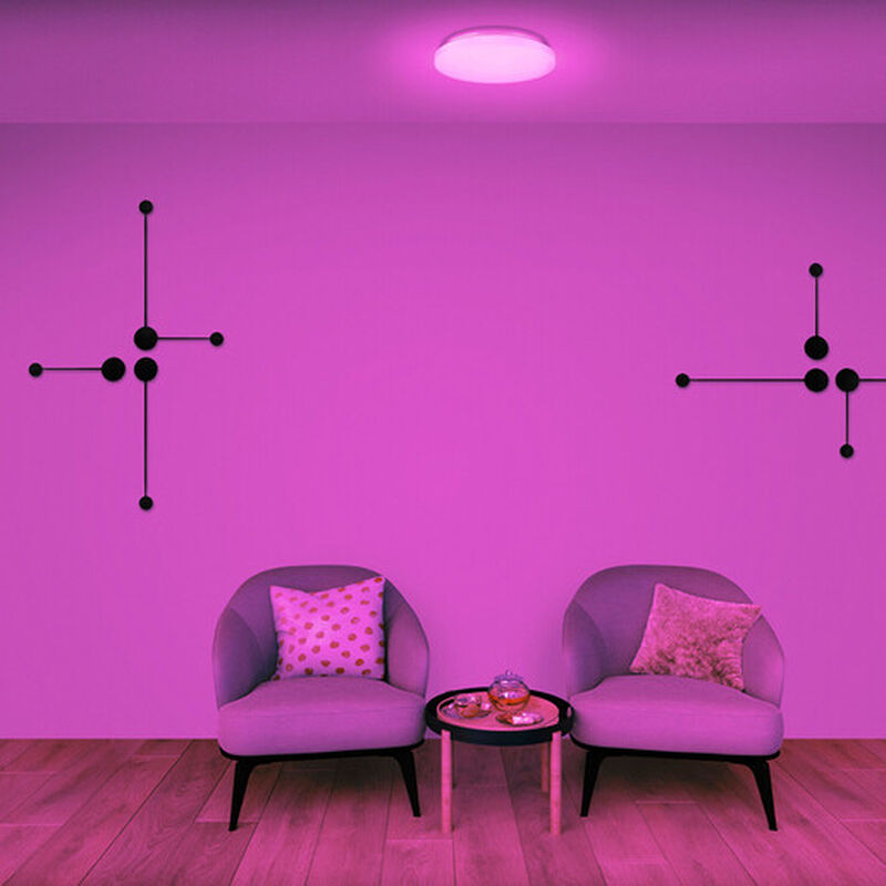 L&aacute;mpara Led Wi-Fi Rgb+W Multicolor de 18 W para... image number null