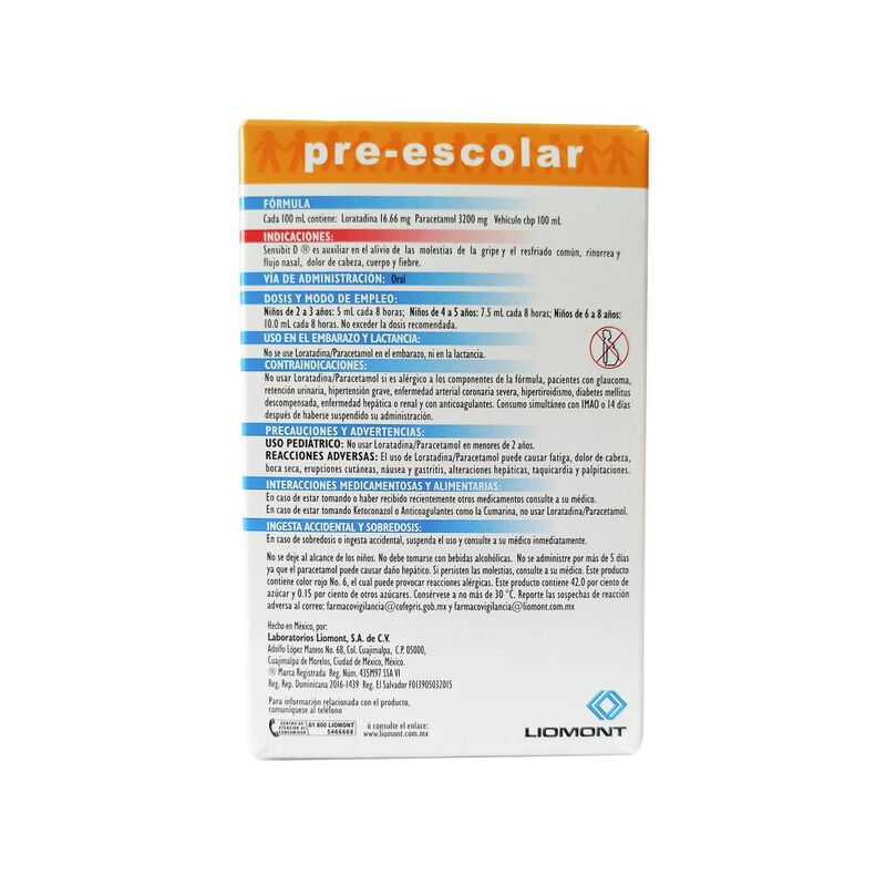 Sensibit-d Pre-escolar 16.66 Mg/3.2 G 60 Milili... image number null