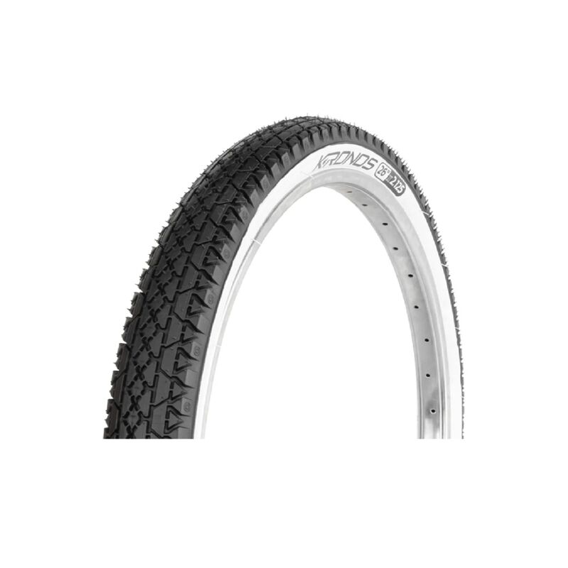 Par Llantas 26 X 2.125 Cruiser Cara Blanca + C&aacute;... image number null
