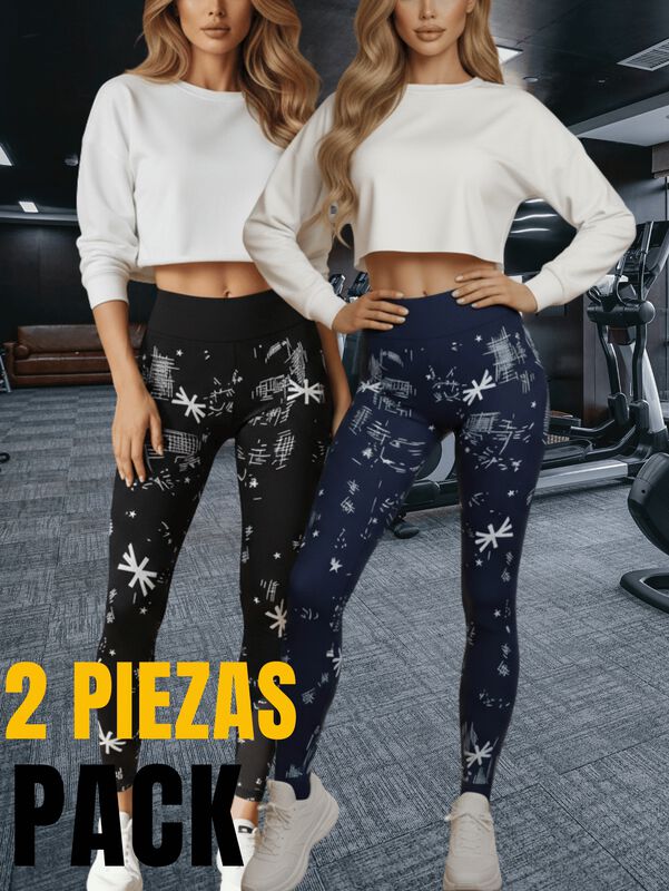 Set De 2 Legging Mujer Mallones Leggins Mayon L... image number null