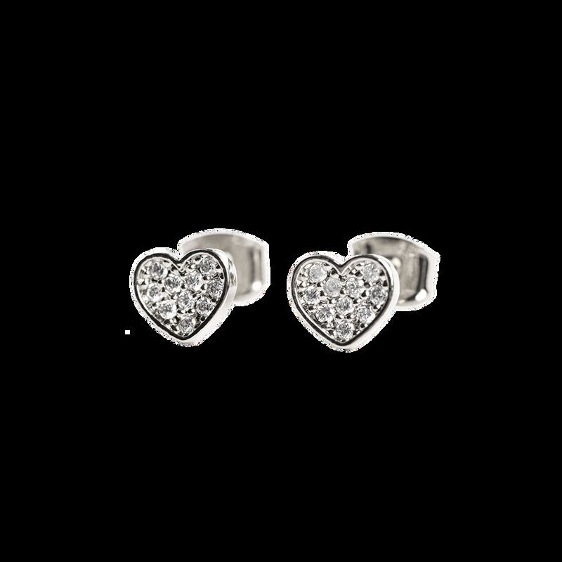 Aretes Mujer Coraz&oacute;n Zirconia C&uacute;bica, Regalos M... image number null