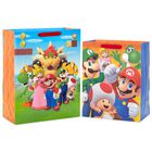 Bolsas De Regalo Hallmark Super Mario 26 &times; 33 cm Y 31 &times; 39 cm