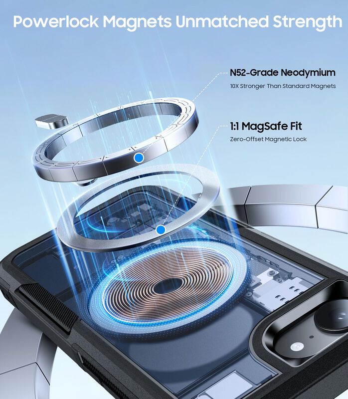 Funda Magn&eacute;tica Deviselove Para iPhone 17e Negr... image number null