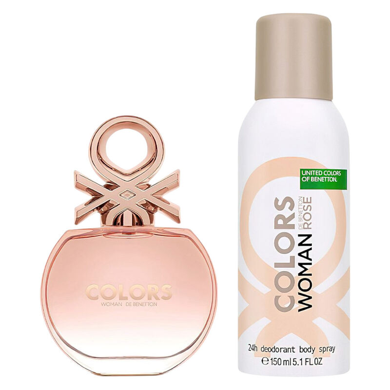 Set Benetton Colors Rose 2pzs 80ml Edt Spray7de... image number null