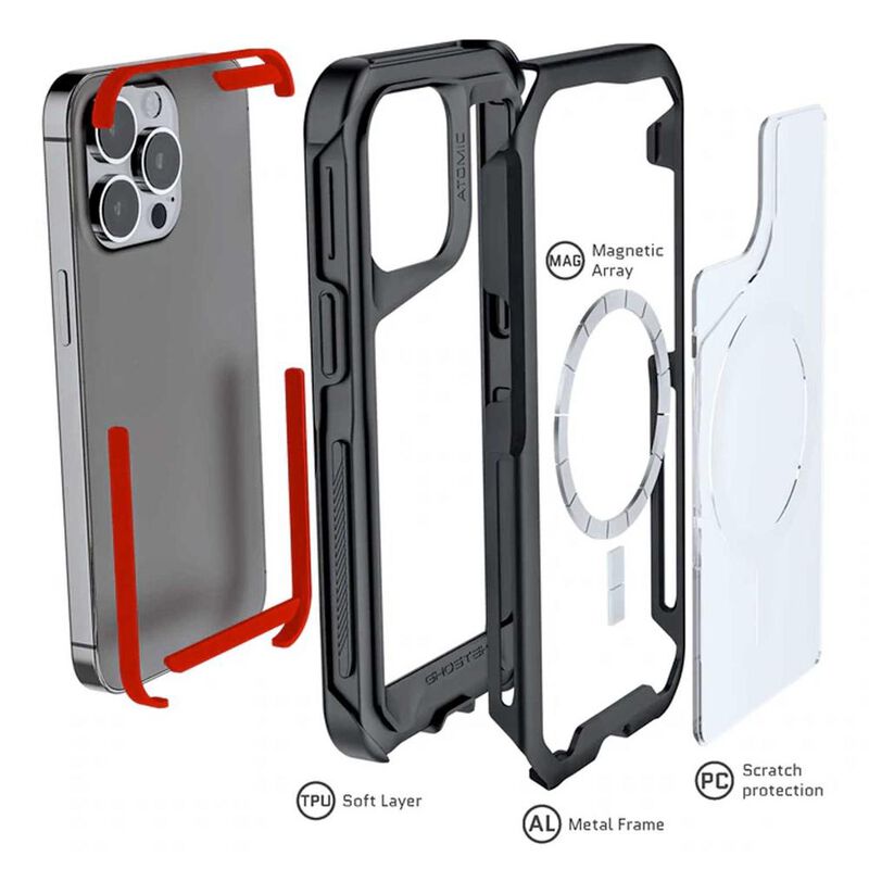Funda GHOSTEK Atomic para iPhone 13 PRO Alumini... image number null