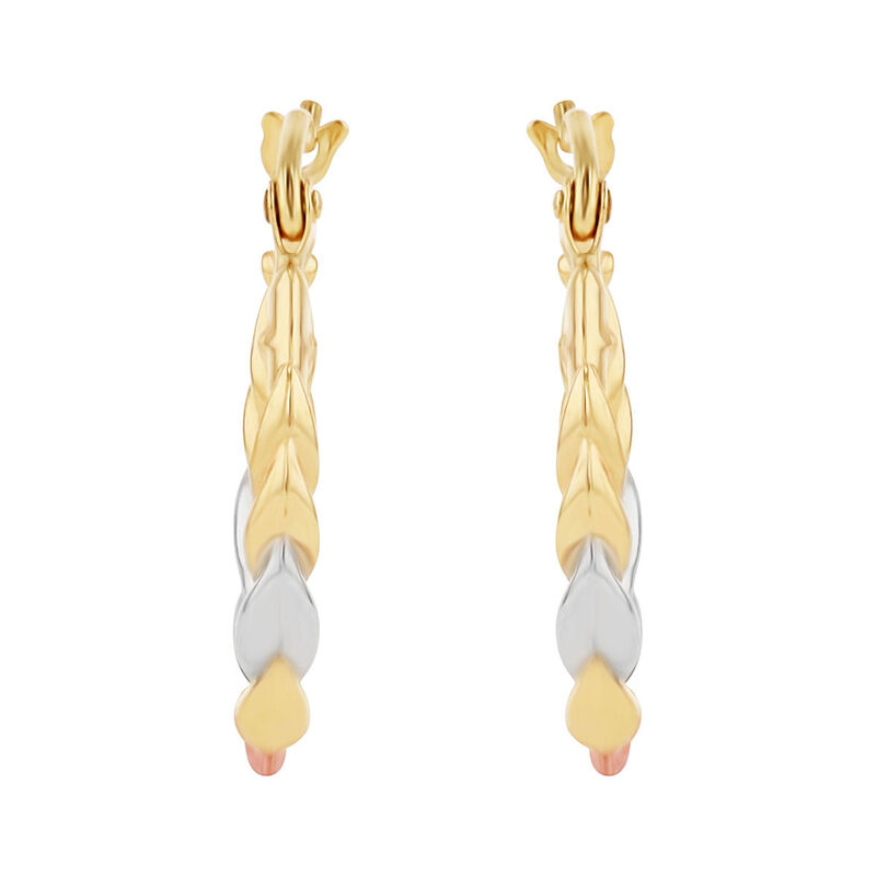 Arracadas De Oro Florentino 10K (12 Mm Aprox) image number null