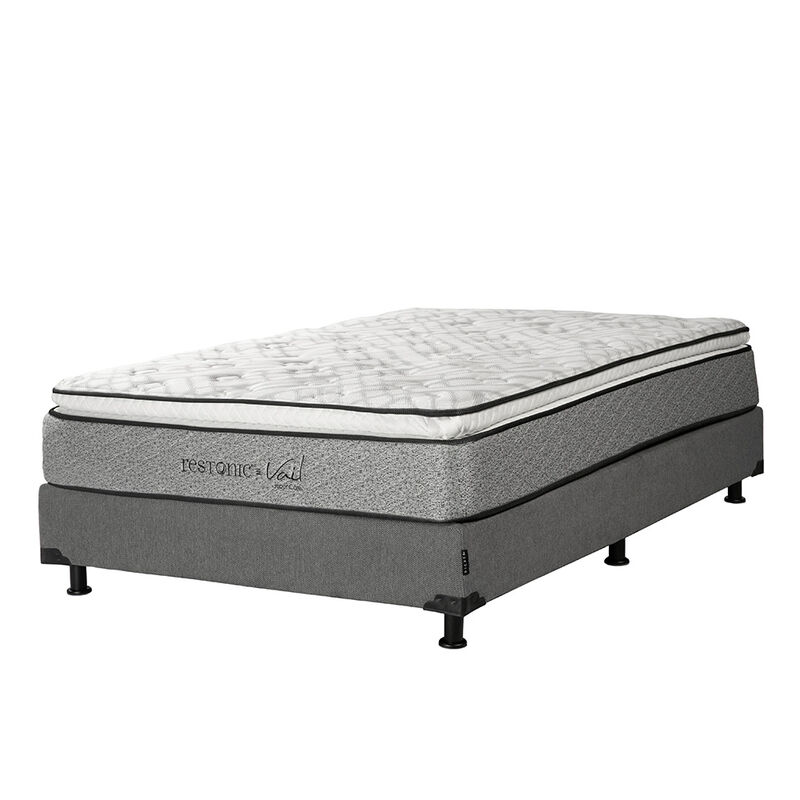 Colch&oacute;n Queen Size Vail + Box + Almohada Oso + ... image number null