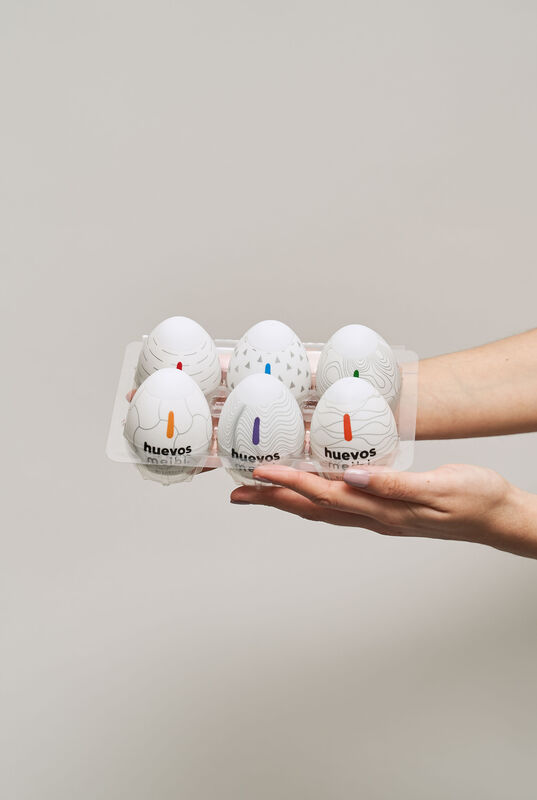 Masturbador de Pene Huevo Meibi 6 Pack image number null