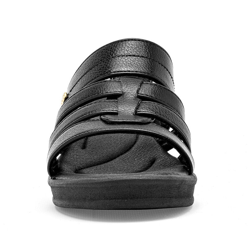 Lady One sandalia cu&ntilde;a para mujer negro cod 140... image number null