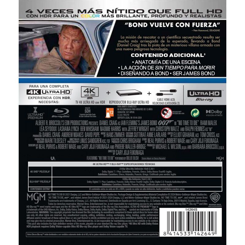 Sin Tiempo para Morir (Edici&oacute;n 2024) [4K UHD,Bl... image number null