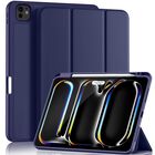 Funda Para iPad Yuloigan Pro M4 11" 2024 Con Soporte Para Apple Pencil Y Color Azul Marino