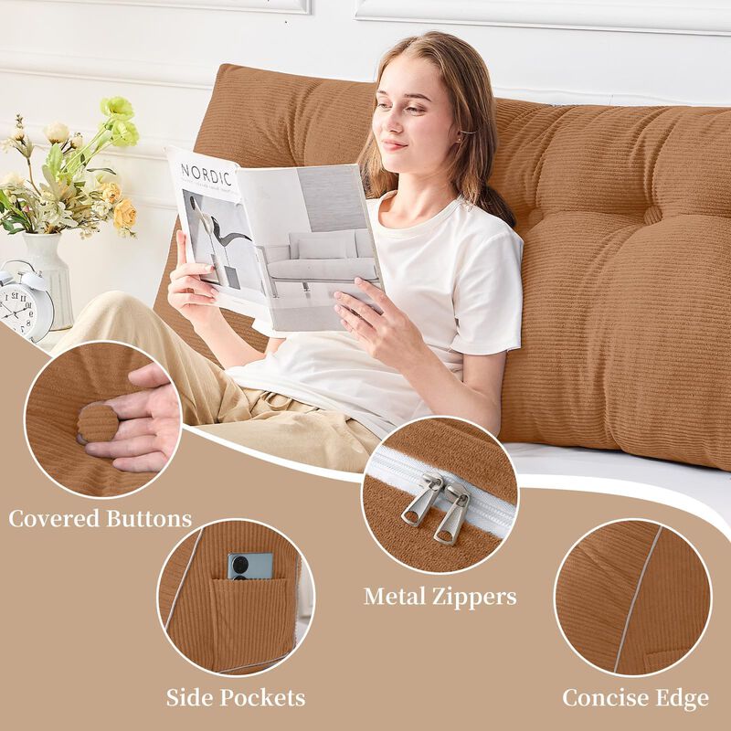 Almohada De Cabecera Sasttie King 75x20x10 Cm C... image number null