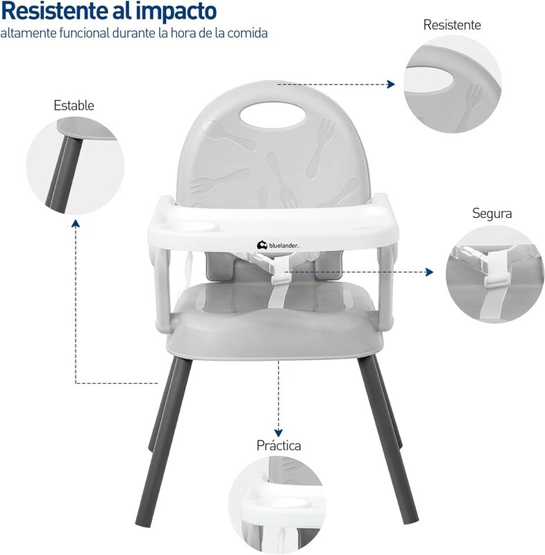 Silla para Bebé Ajustable Gris Periquera Bluela... image number null