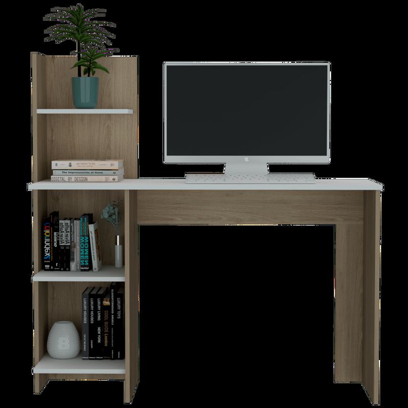 Escritorio Vilna, Rovere Y Blanco, Virtual Mueb... image number null