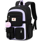 Mochila LXYGD 15.6" Antirrobo Viaje Negra Morada
