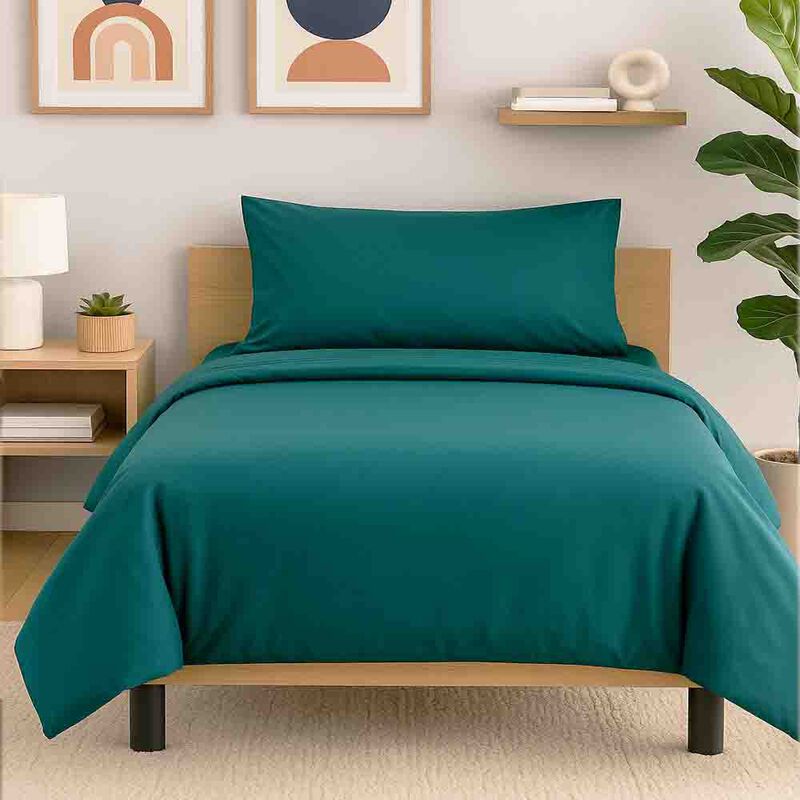 Juego de S&aacute;banas Tacto Algod&oacute;n Suaves y Durader... image number null