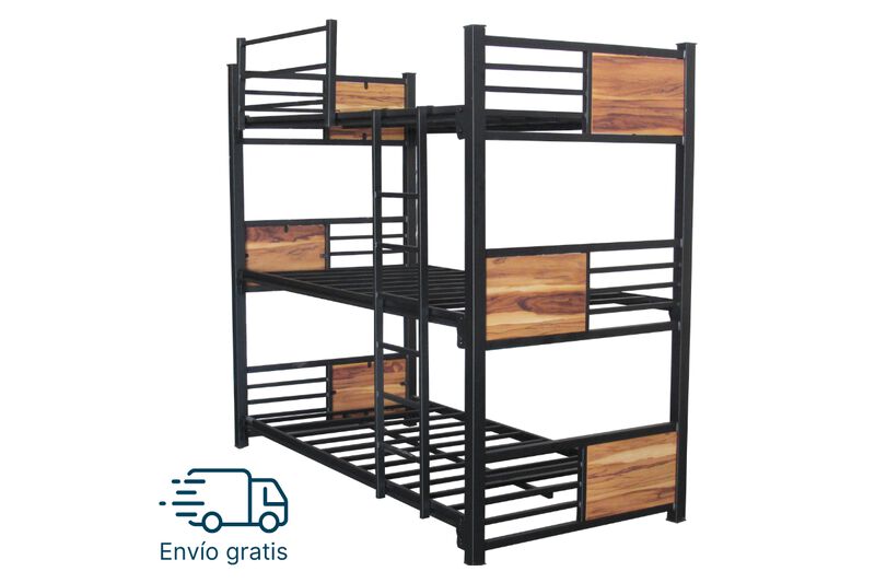 Litera Corso Triple Color Negro Parota Base Ind... image number null