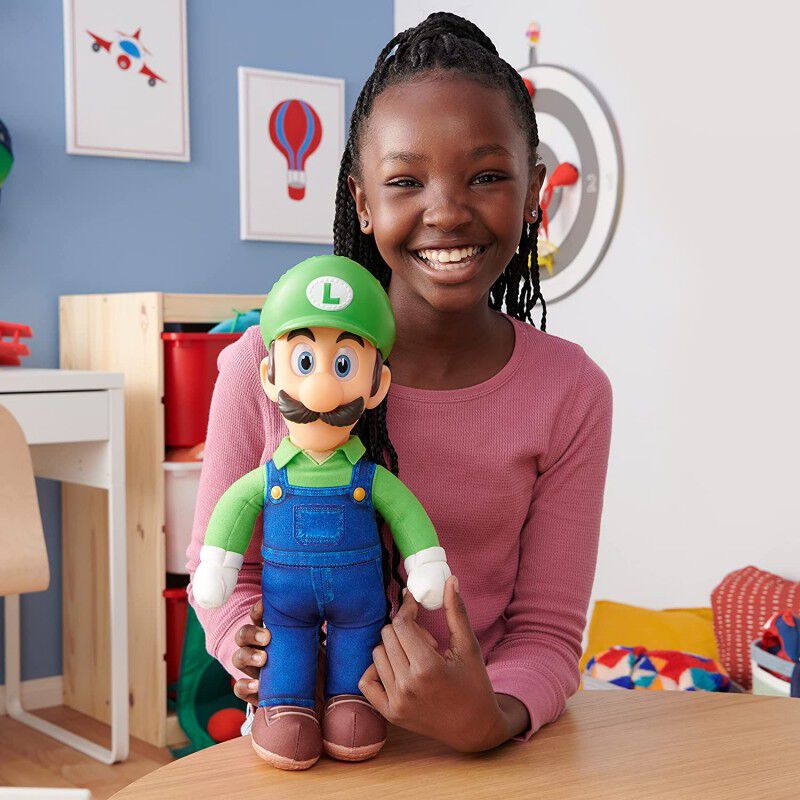Peluche Luigi Super Mario Bros La Pel&iacute;cula Arti... image number null