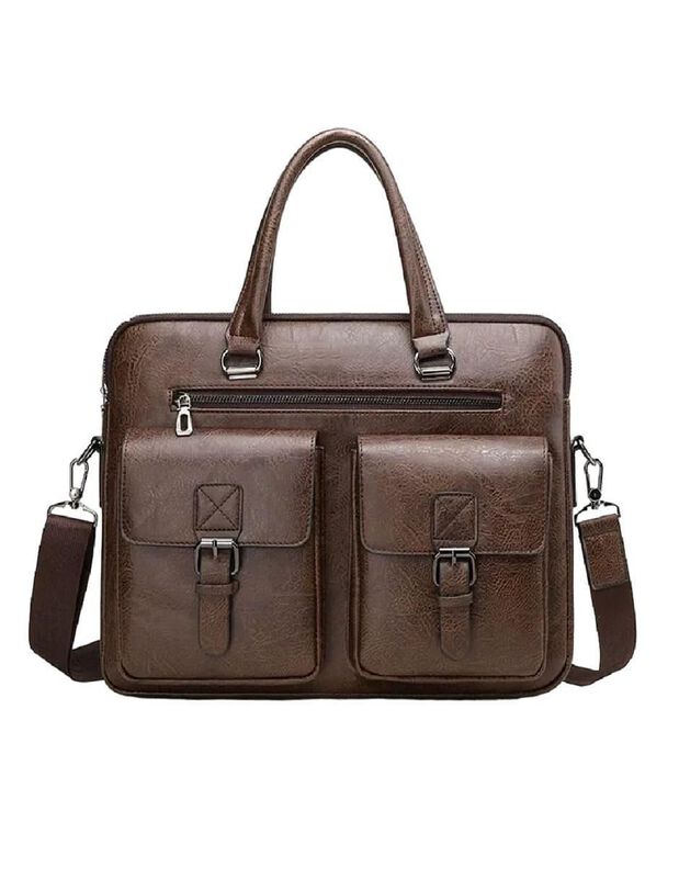 Portafolio Elego De Piel Para Hombre image number null