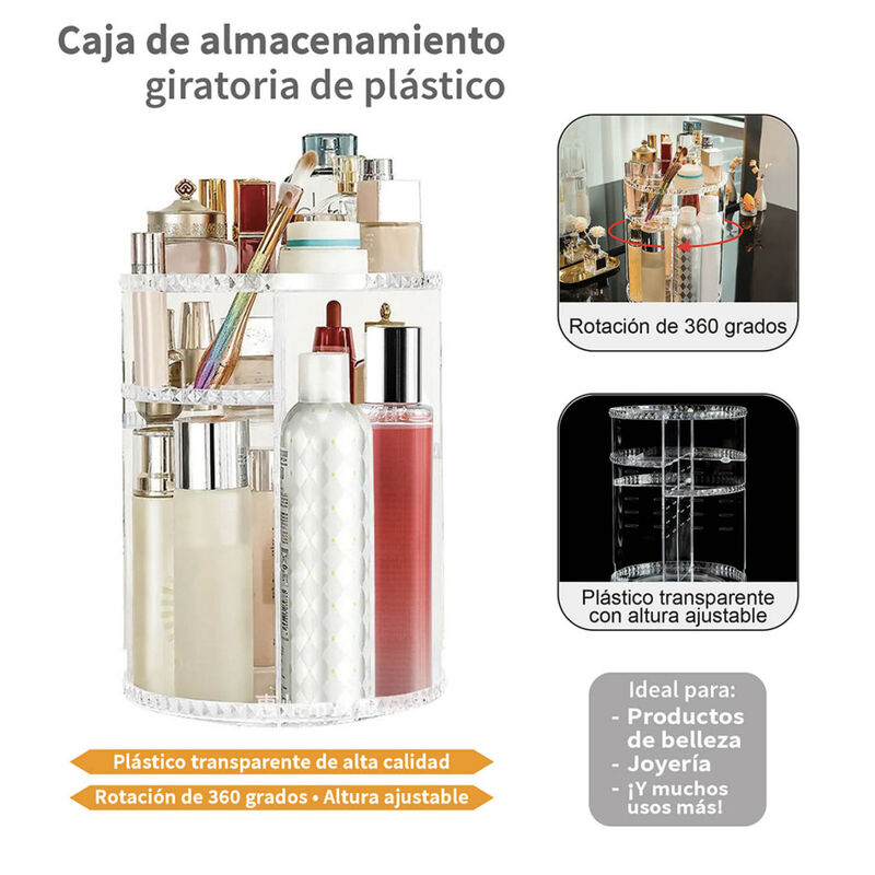 Organizador De Maquillaje Y Joyeria Giratorio image number null
