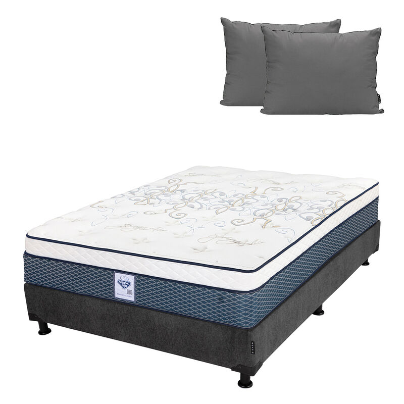 Colch&oacute;n Queen Size Cantabria + Box + Almohada 2... image number null