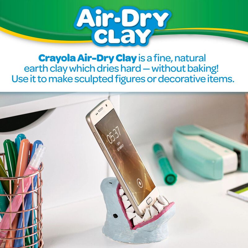 Clay De Modelar Crayola Air Dry Clay, Cubo De 2... image number null