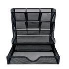 Organizador de Escritorio Multi Secciones con Cajón Malla Metálica – Papelería