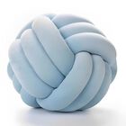 Almohada Kebaihua Redonda 28 cm Azul Claro Con Bola De Nudos