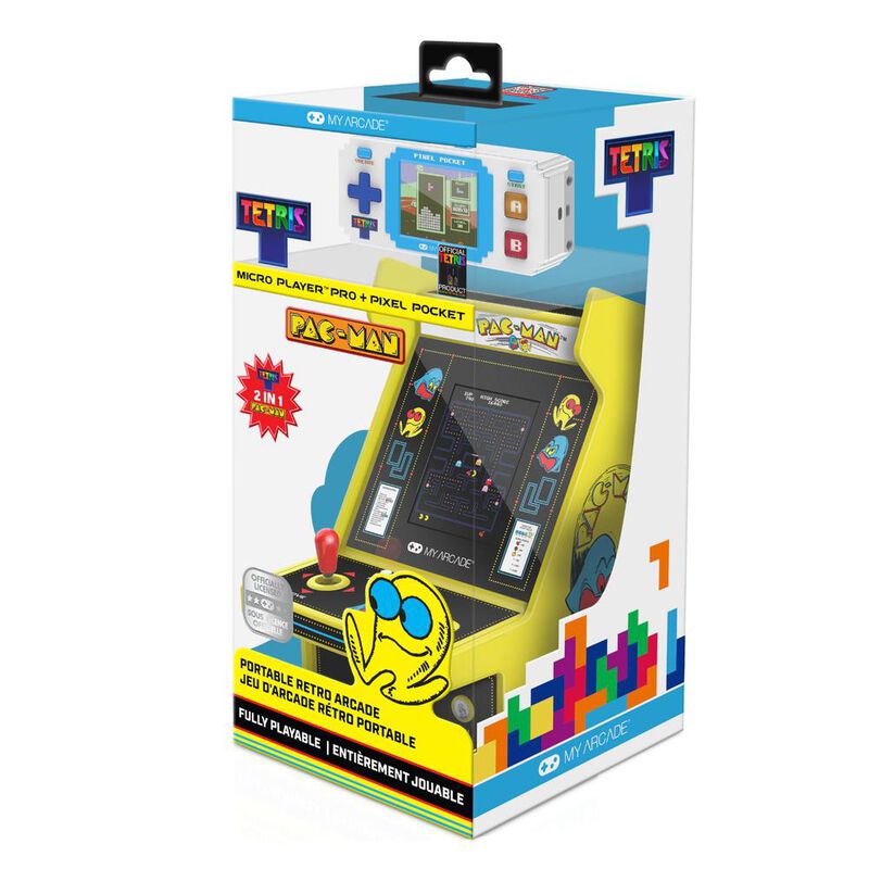 Kit Maquinita Arcade Combo Pacman + Mini Tetris... image number null