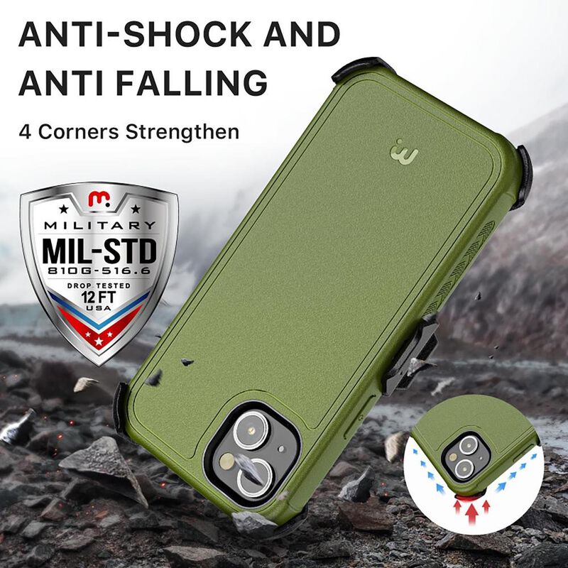 Funda MYBAT Maverick clip para iPhone 14 - Verd... image number null