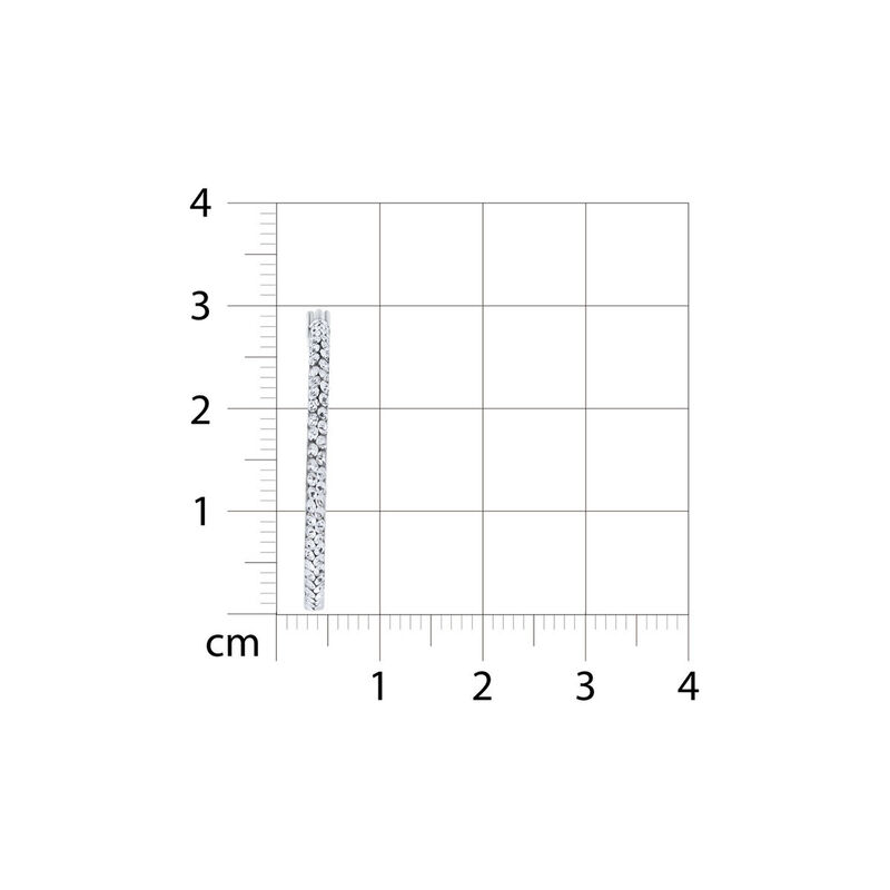 Arracadas De Oro Blanco 14K Con Zirconias 29Mm ... image number null