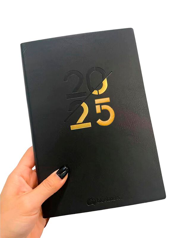 Agenda 2025 Negro con Pestañas Planificadoras B... image number null