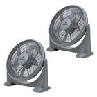Kit Set 2 Ventiladores Piso 23' 5 Aspas Potente Casa Hogar Houzer
