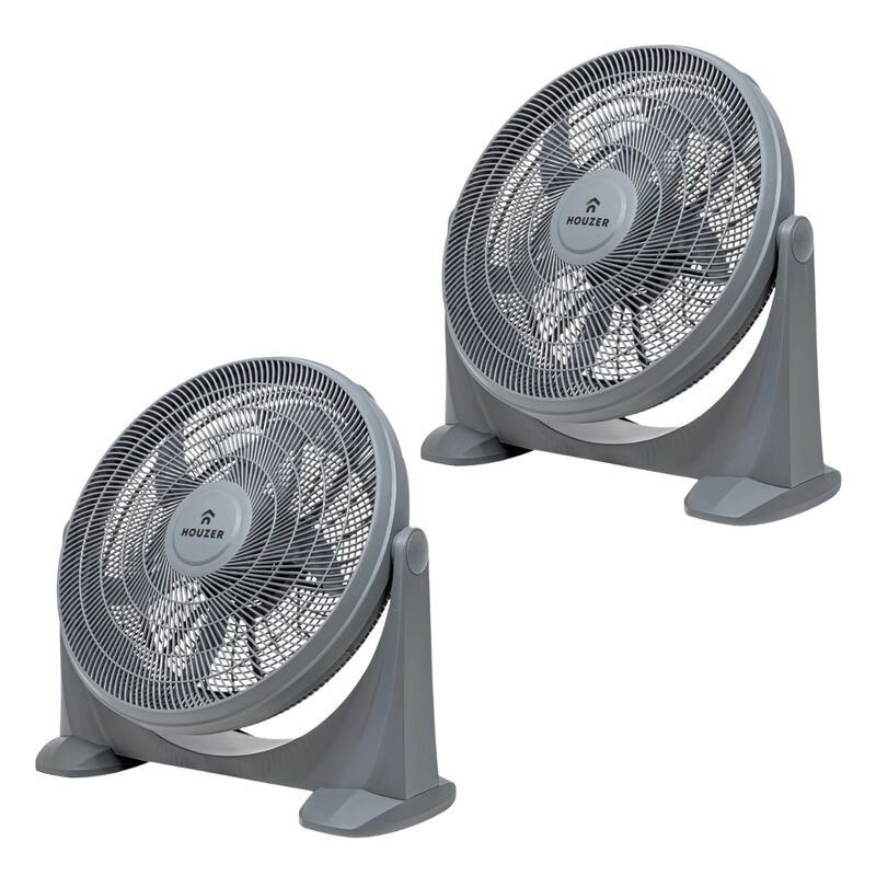 Kit Set 2 Ventiladores Piso 23' 5 Aspas Potente... image number null