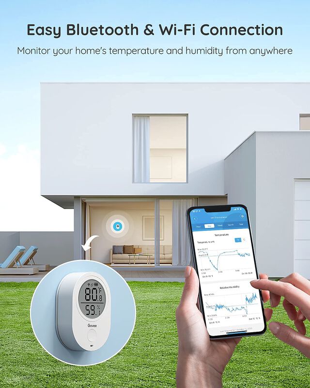 Term&oacute;metro Higr&oacute;metro Govee Wifi H5051 Con Sens... image number null