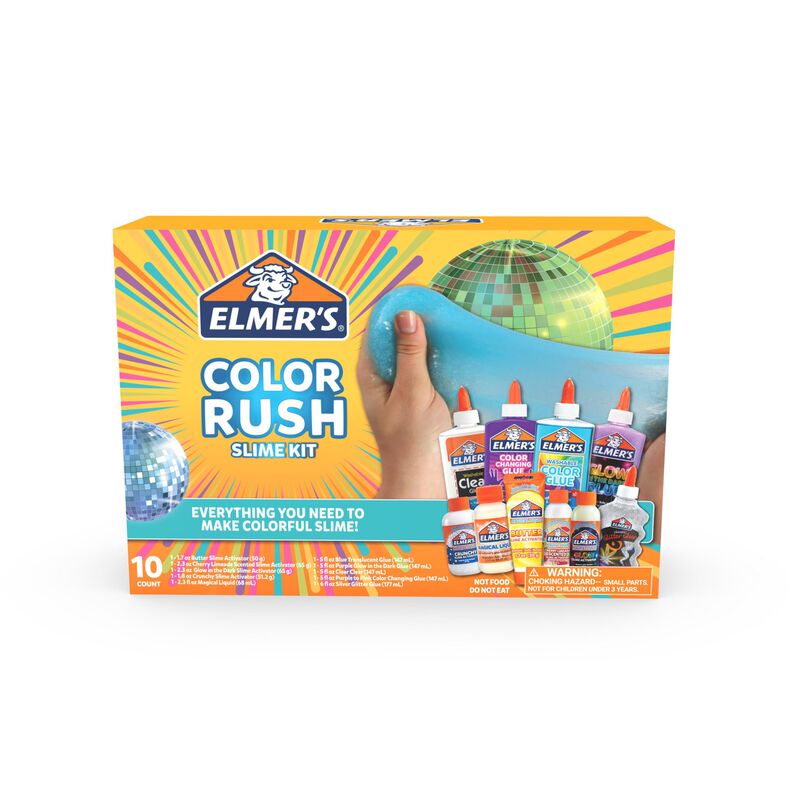 Kit Slime Elmer's Color Rush Con Pegamento L&iacute;qu... image number null