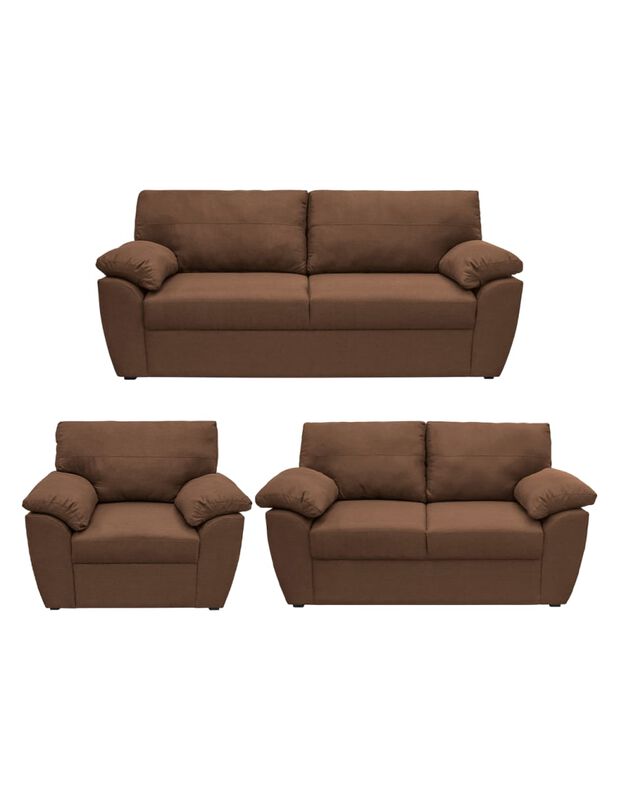 Sof&aacute; 3 Plazas + Love Seat + Sofa Sefora Tapizad... image number null