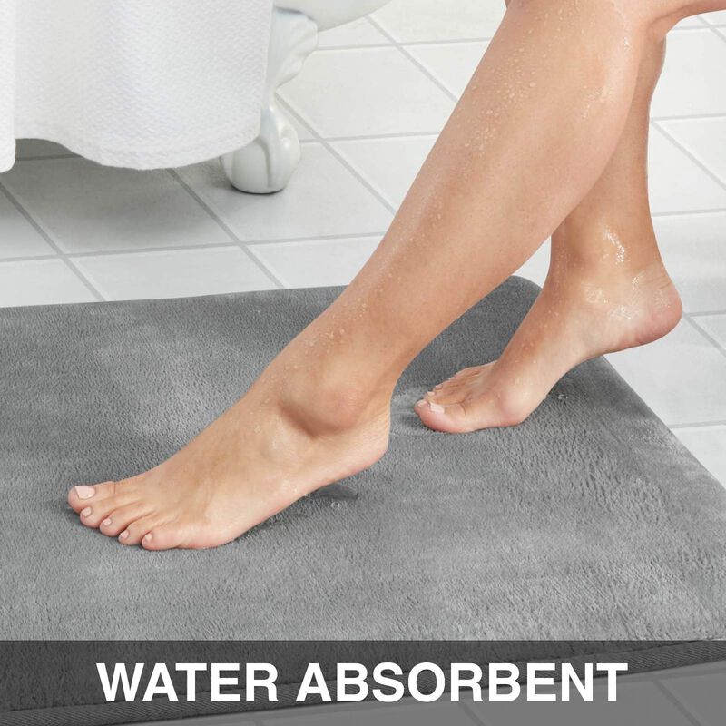 Alfombra De Ba&ntilde;o Genteele 43 cm X 61 cm Gris, E... image number null