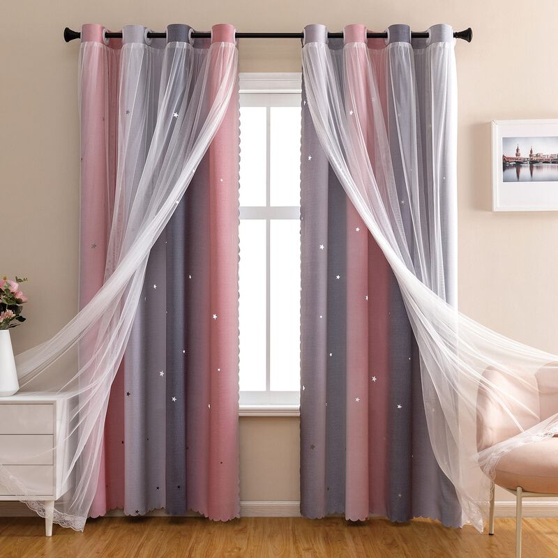 Cortinas Opacas Xidi Dream Star Para Habitaci&oacute;n... image number null