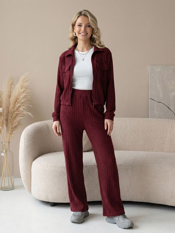 Conjunto Mujer 2 Piezas Tejido Acanalado CONJ-0... image number null