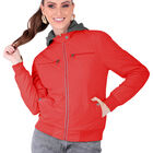 Chamarra Boomber Mujer Cuello Redondo Con Gorro