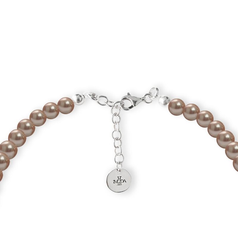 Collar Perlas de cristal creciente con esfera d... image number null