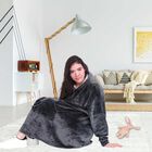 Pijama Adulto Unitalla Sudadera  Cobija Gigante  Gris